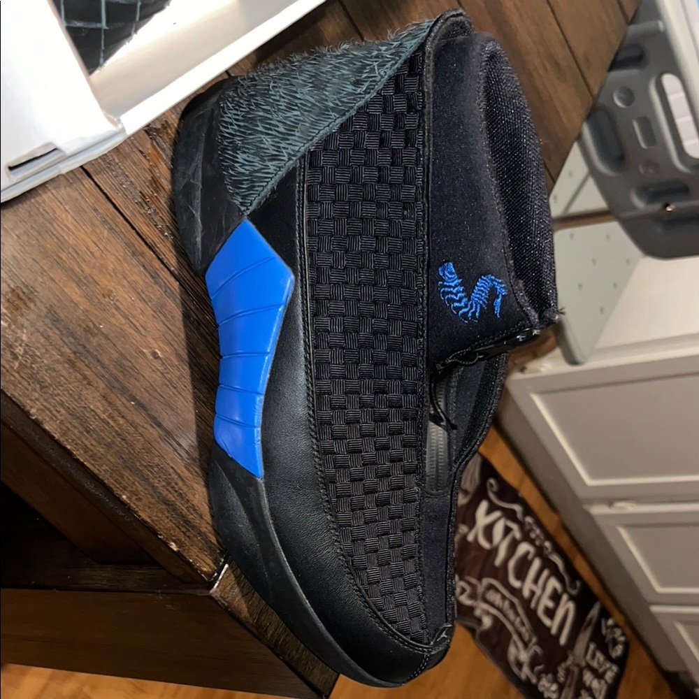 Jordan Black and Blue Sneakers